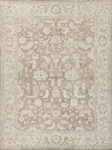 Exquisite Tuscany Hand-loomed Wool/Bamboo Silk Brown Area Rug 10.0'X14.0' Rug