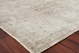 Exquisite Rugs Tuscany Hand-loomed Wool/Bamboo Silk 4106 Brown 10' x 14' Area Rug