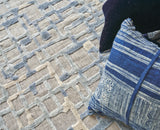 Exquisite Rugs Vista Hand-loomed Wool/Bamboo Silk 4338 Gray/Blue 12' x 15' Area Rug
