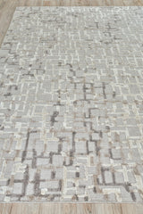 Exquisite Rugs Vista Hand-loomed Wool/Bamboo Silk 4339 Mocha Beige 14' x 18' Area Rug