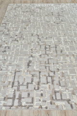 Exquisite Rugs Vista Hand-loomed Wool/Bamboo Silk 4339 Mocha Beige 8' x 10' Area Rug