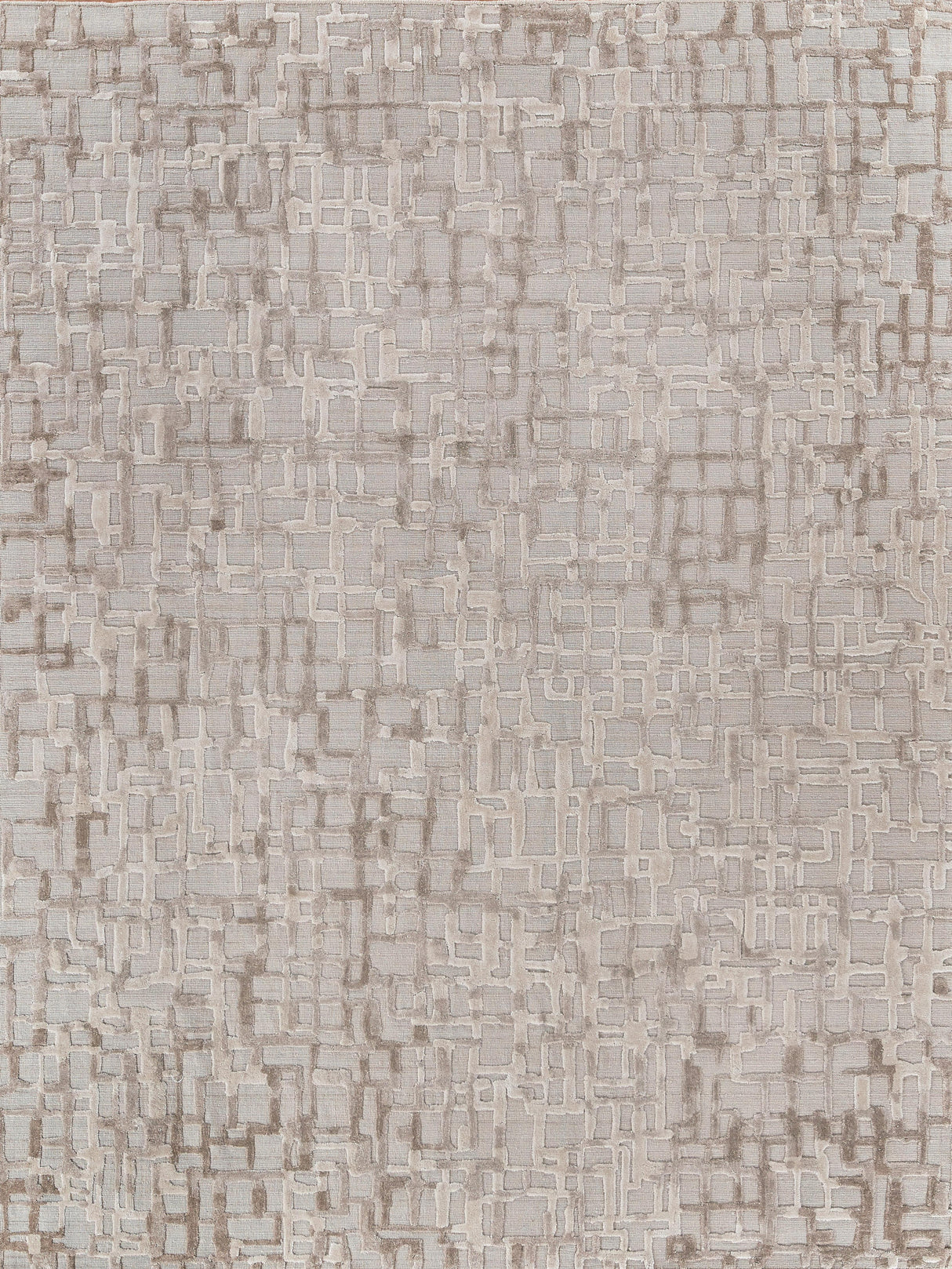 Exquisite Rugs Vista Hand-loomed Wool/Bamboo Silk 4341 Beige 10' x 14' Area Rug