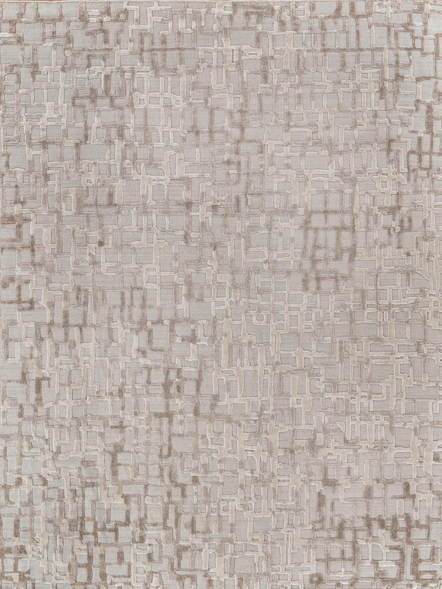Exquisite Rugs Vista Hand-loomed Wool/Bamboo Silk 4341 Beige 10' x 14' Area Rug