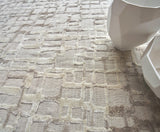 Exquisite Rugs Vista Hand-loomed Wool/Bamboo Silk 4341 Beige 14' x 10' Area Rug