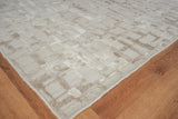 Exquisite Rugs Vista Hand-loomed Wool/Bamboo Silk 4341 Beige 18' x 14' Area Rug