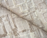 Exquisite Rugs Vista Hand-loomed Wool/Bamboo Silk 4341 Beige 10' x 8' Area Rug