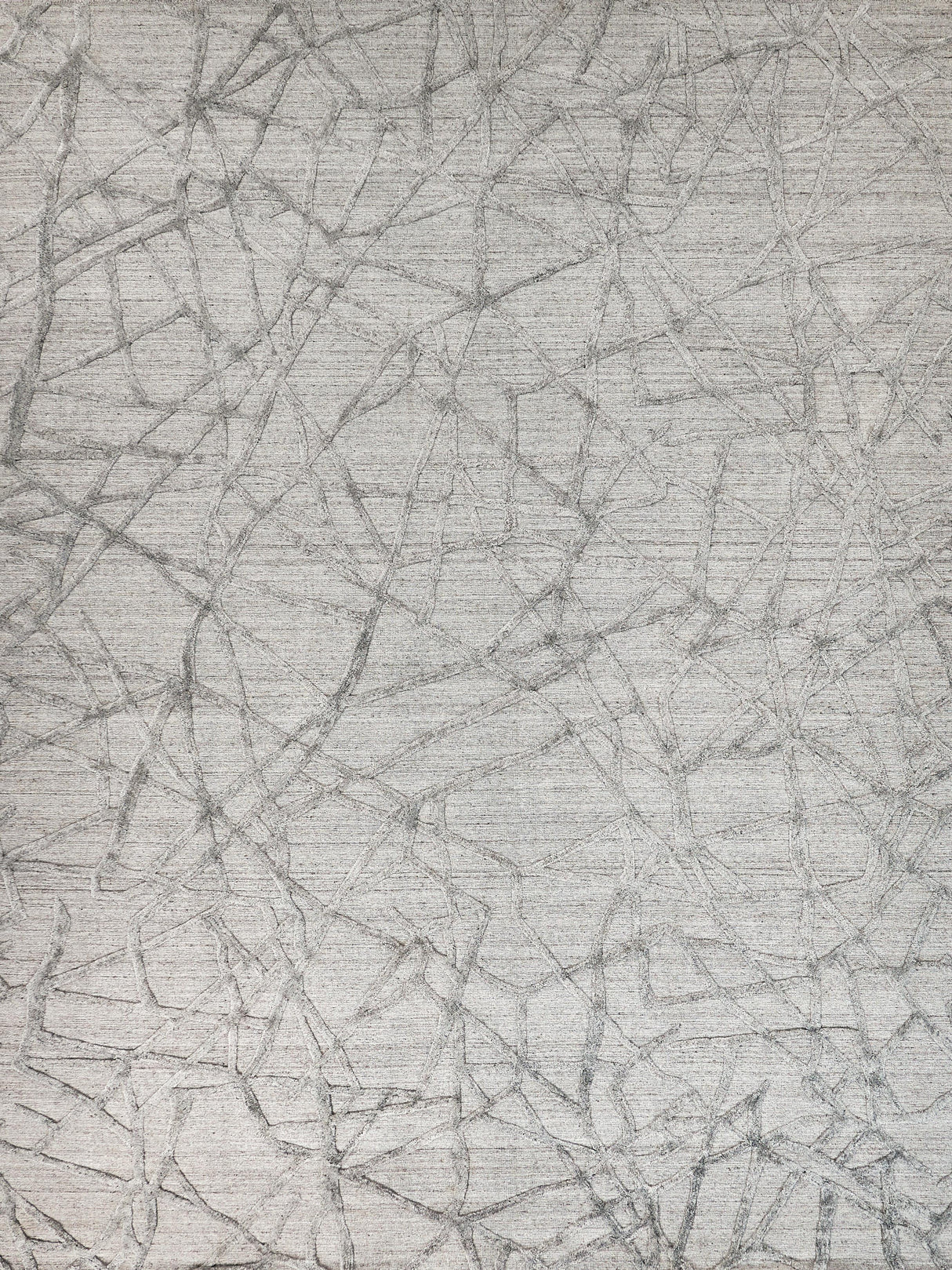 Exquisite Rugs Windsor Hand-loomed Wool/Bamboo Silk 2440 Gray 8' x 10' Area Rug