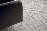Exquisite Rugs Windsor Hand-loomed Wool/Bamboo Silk 2440 Gray 8' x 10' Area Rug