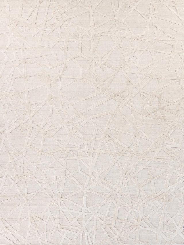 Exquisite Rugs Windsor Hand-loomed Wool/Bamboo Silk 3152 Linen/Beige 12' x 15' Area Rug