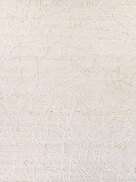 Exquisite Windsor Hand-loomed Wool/Bamboo Silk Linen/Beige Area Rug 8.0'X10.0' Rug