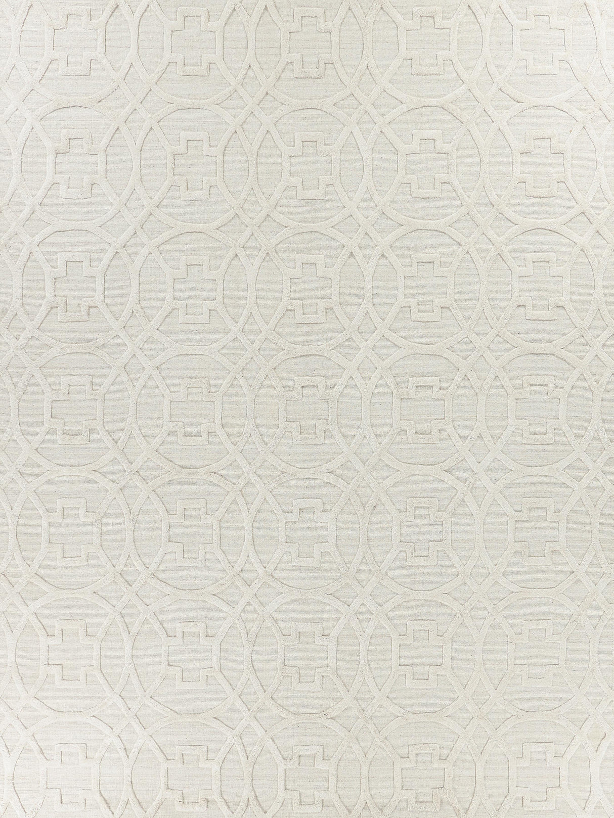 Exquisite Rugs Windsor Hand-loomed Wool/Bamboo Silk 3153 Linen/Beige 8' x 10' Area Rug