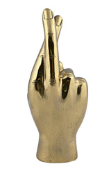 NOIR Fingers Crossed Brass