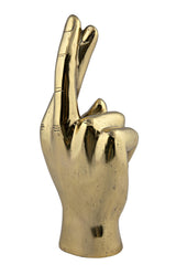 NOIR Fingers Crossed Brass