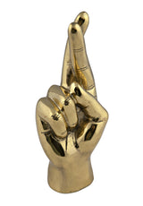 NOIR Fingers Crossed Brass