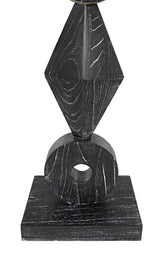 NOIR Totem Sculpture Cinder Black