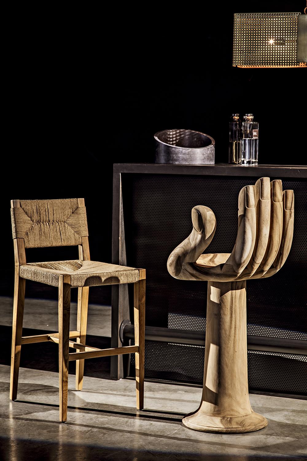 NOIR Bran Counter Stool