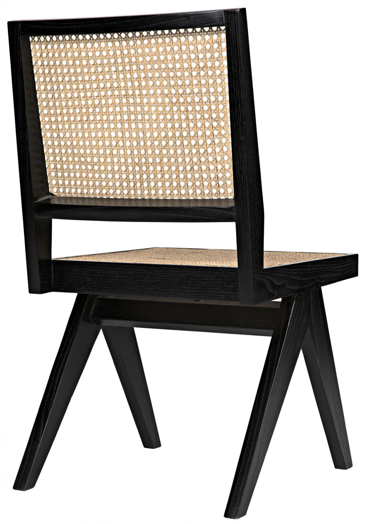 NOIR Joseph Side Chair Charcoal Black