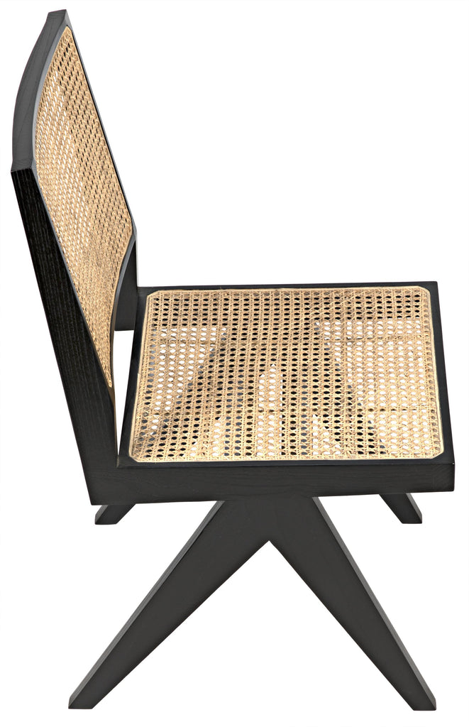 NOIR Joseph Side Chair Charcoal Black