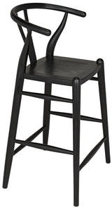 NOIR Zola Counter Stool Charcoal Black
