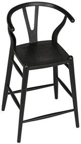 NOIR Zola Counter Stool Charcoal Black