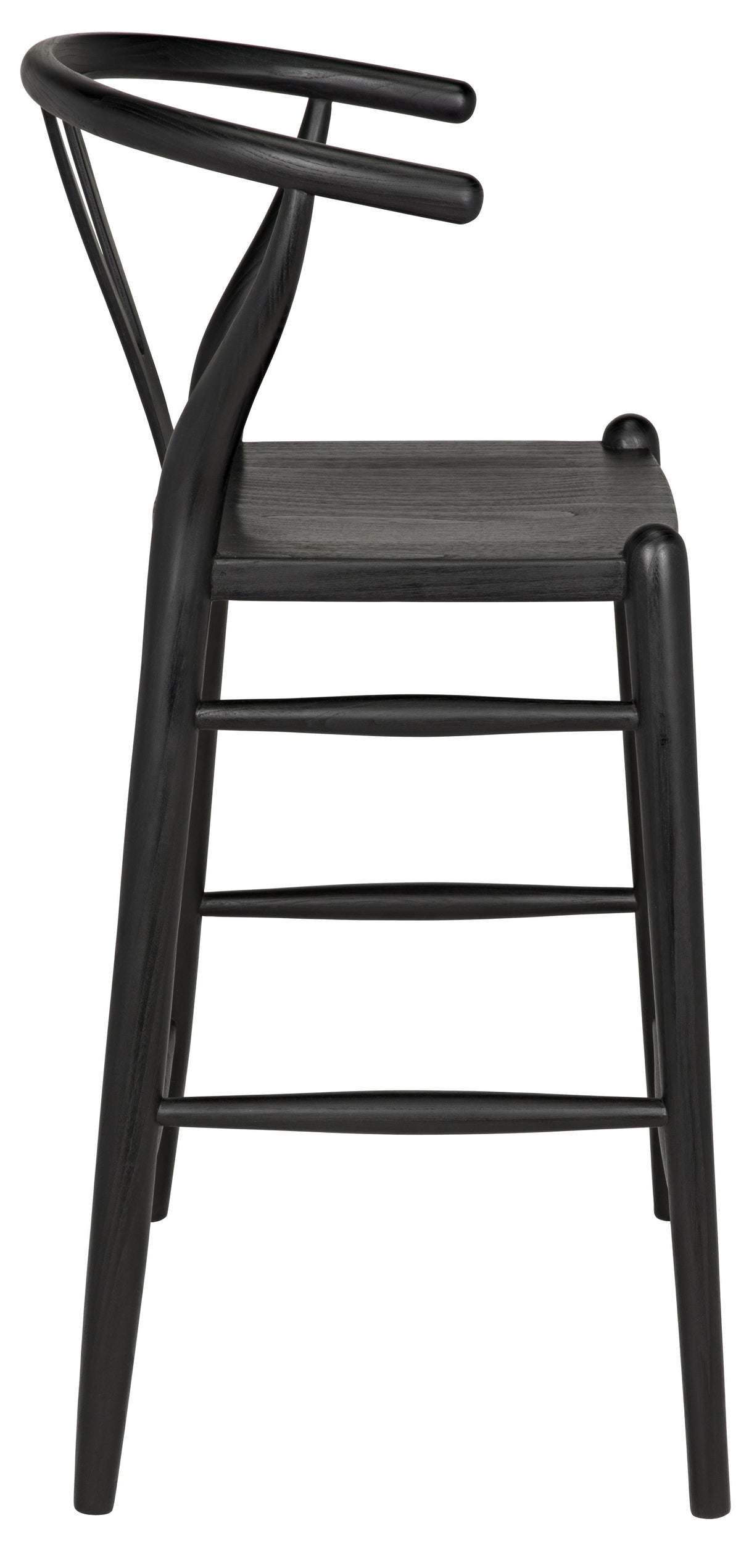NOIR Zola Counter Stool Charcoal Black