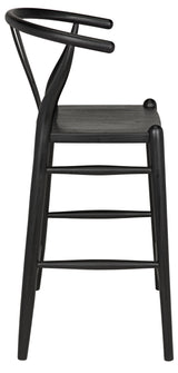 NOIR Zola Counter Stool Charcoal Black