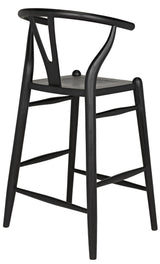 NOIR Zola Counter Stool Charcoal Black