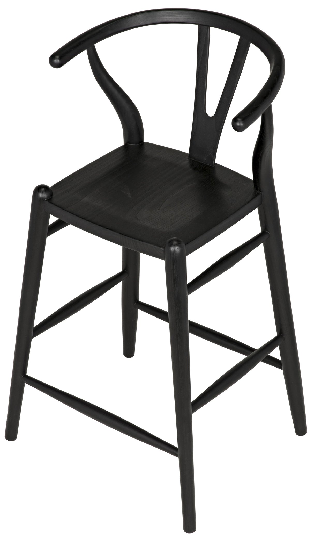 NOIR Zola Counter Stool Charcoal Black