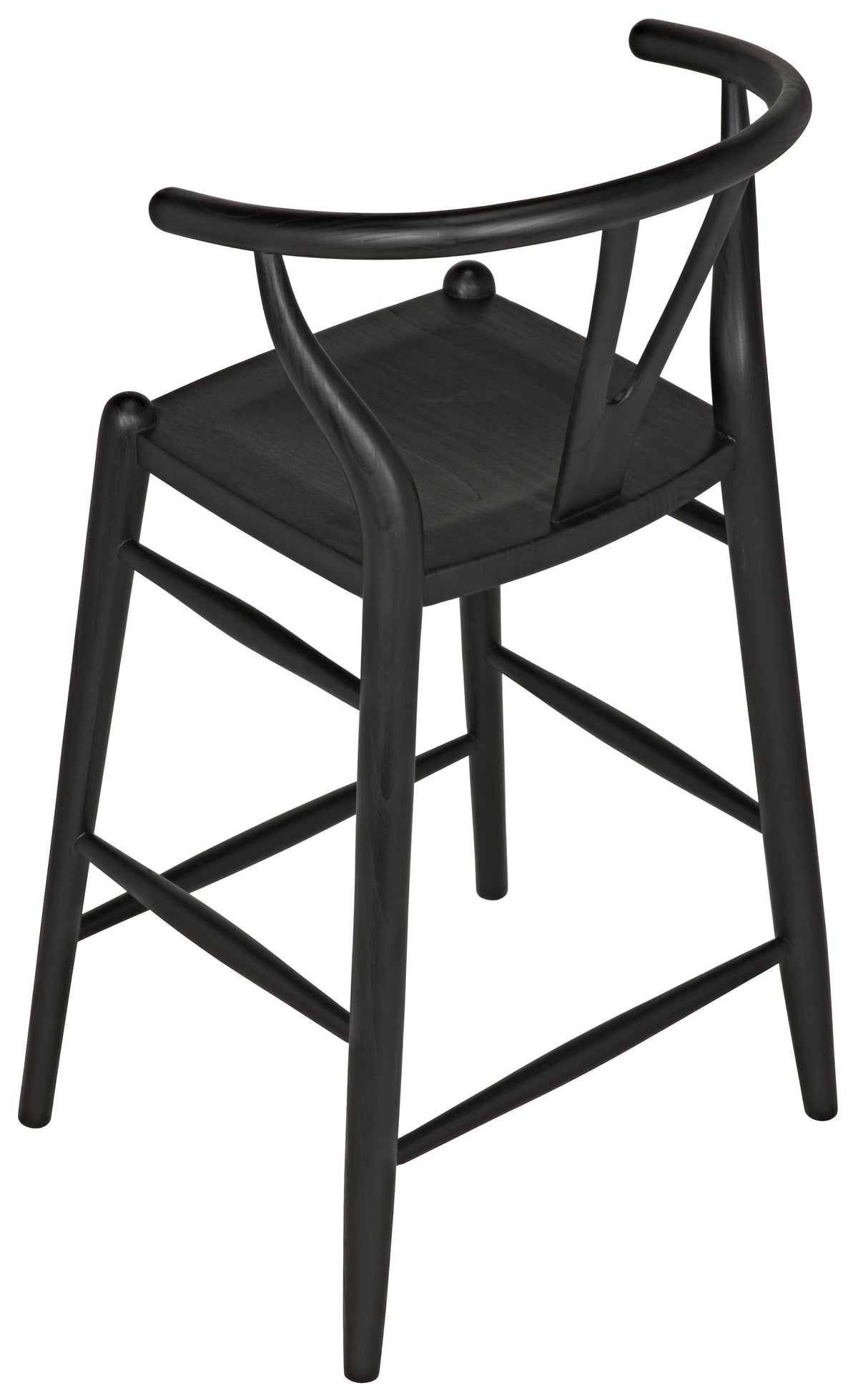 NOIR Zola Counter Stool Charcoal Black