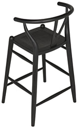 NOIR Zola Counter Stool Charcoal Black