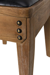 NOIR Laila Chair Teak with Leather