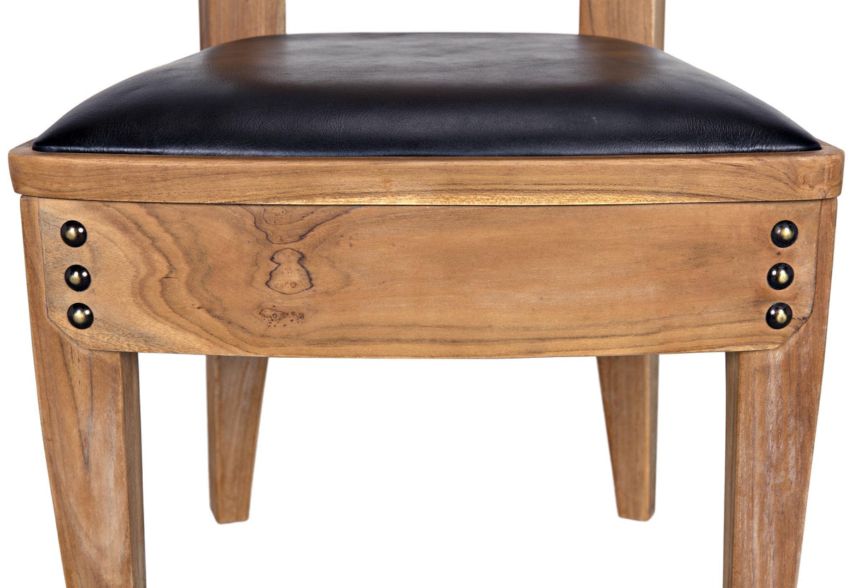 NOIR Laila Chair Teak with Leather