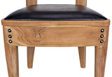 NOIR Laila Chair Teak with Leather