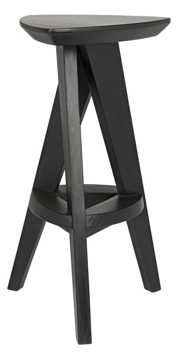 NOIR Twist Counter Stool Charcoal Black