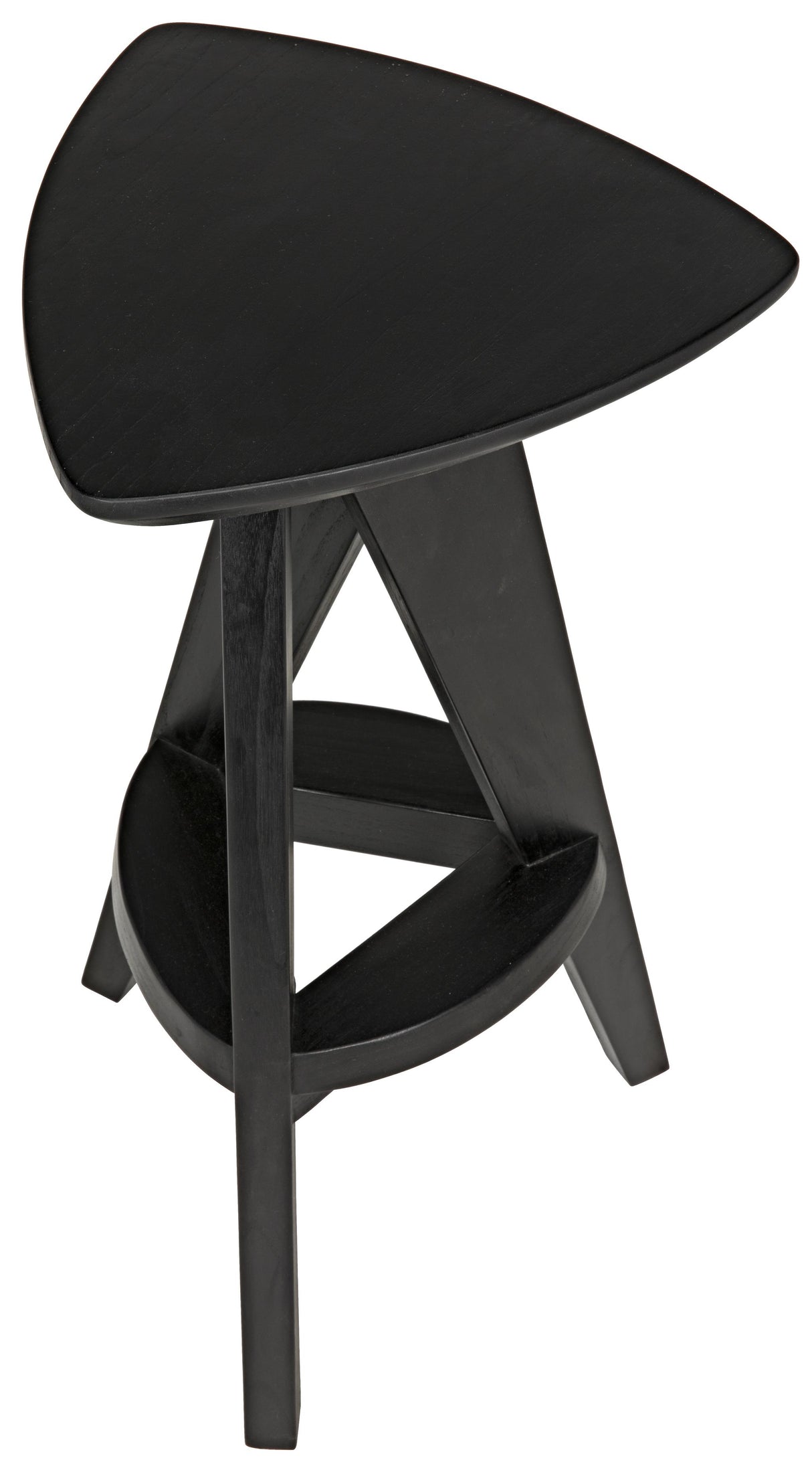 NOIR Twist Counter Stool Charcoal Black