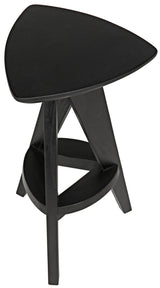 NOIR Twist Counter Stool Charcoal Black