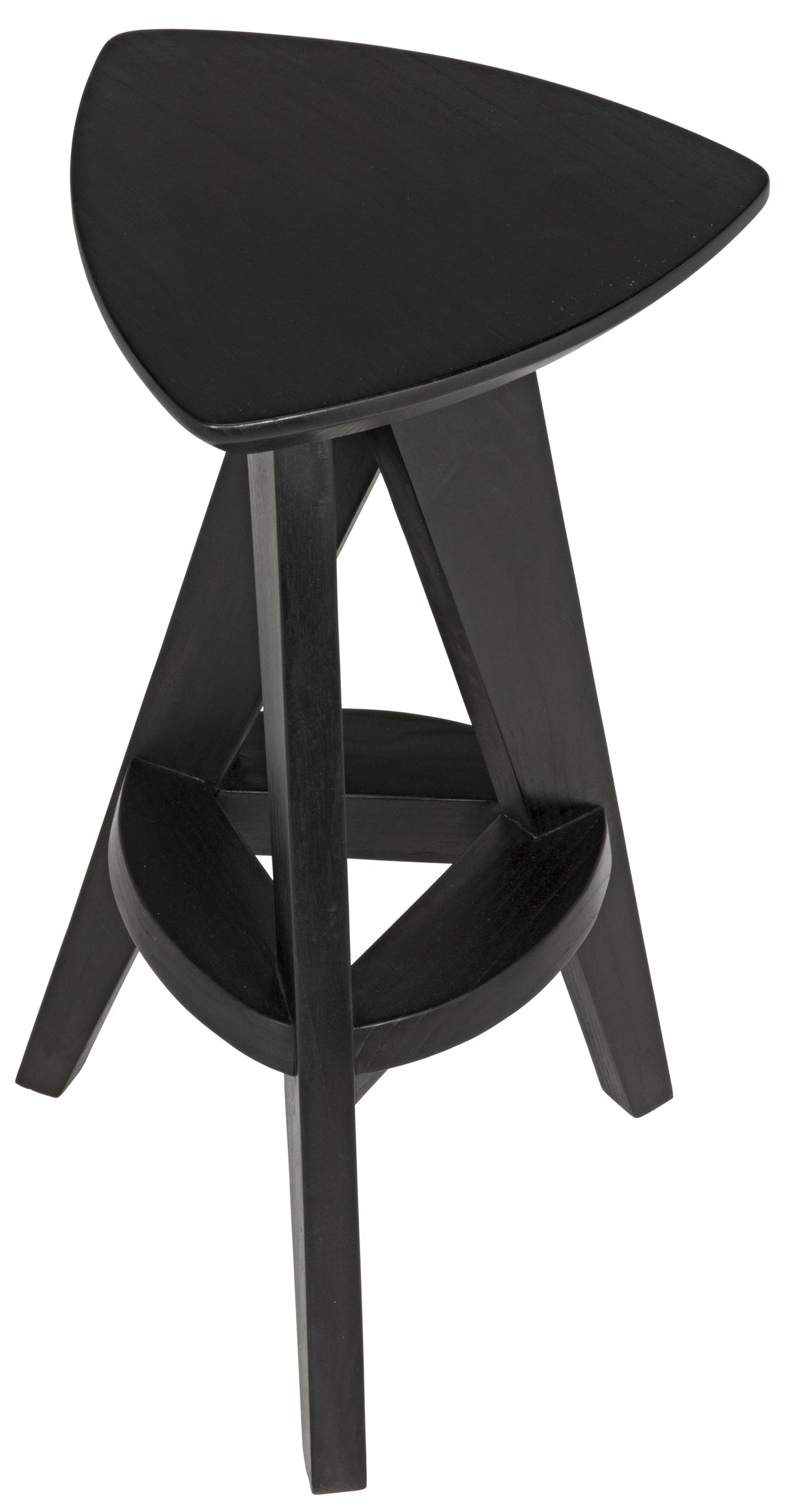 NOIR Twist Counter Stool Charcoal Black