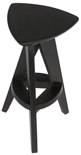 NOIR Twist Counter Stool Charcoal Black