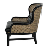 NOIR Marabu Chair Charcoal Black with Leather