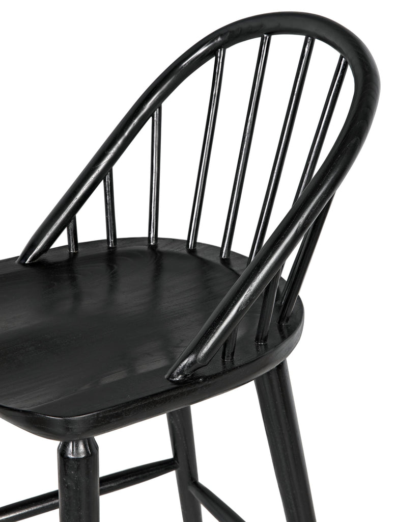 NOIR Gloster Bar Chair Charcoal Black