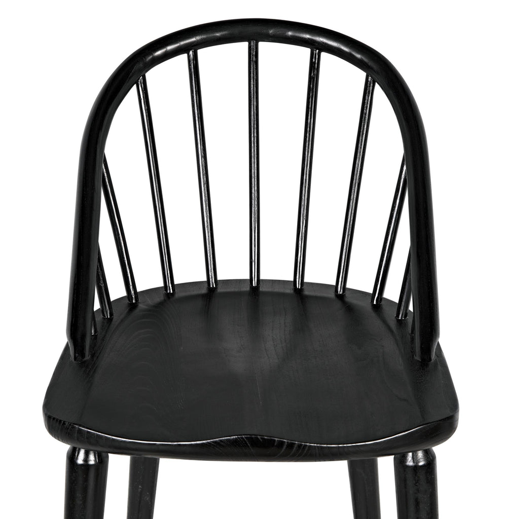 NOIR Gloster Bar Chair Charcoal Black