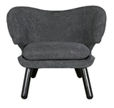 NOIR Valerie Chair with Grey Fabric