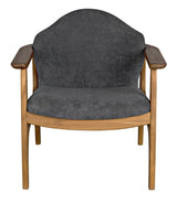 NOIR Vittorio Chair with Grey Fabric