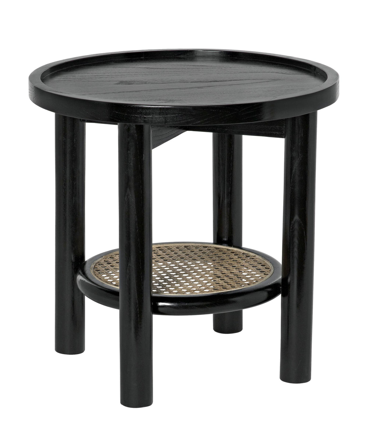 NOIR Hide Away Side Table Charcoal Black
