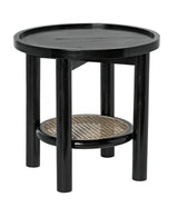 NOIR Hide Away Side Table Charcoal Black