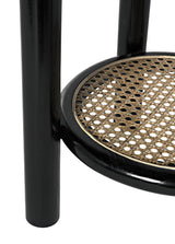 NOIR Hide Away Side Table Charcoal Black