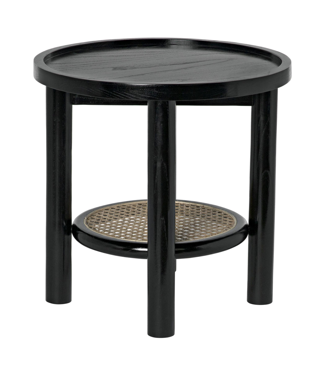 NOIR Hide Away Side Table Charcoal Black