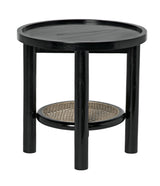 NOIR Hide Away Side Table Charcoal Black