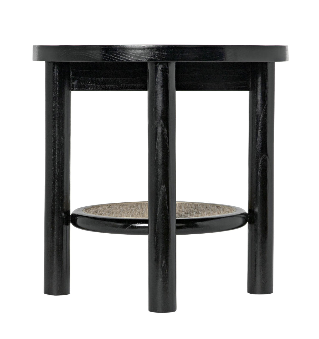 NOIR Hide Away Side Table Charcoal Black