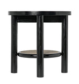 NOIR Hide Away Side Table Charcoal Black